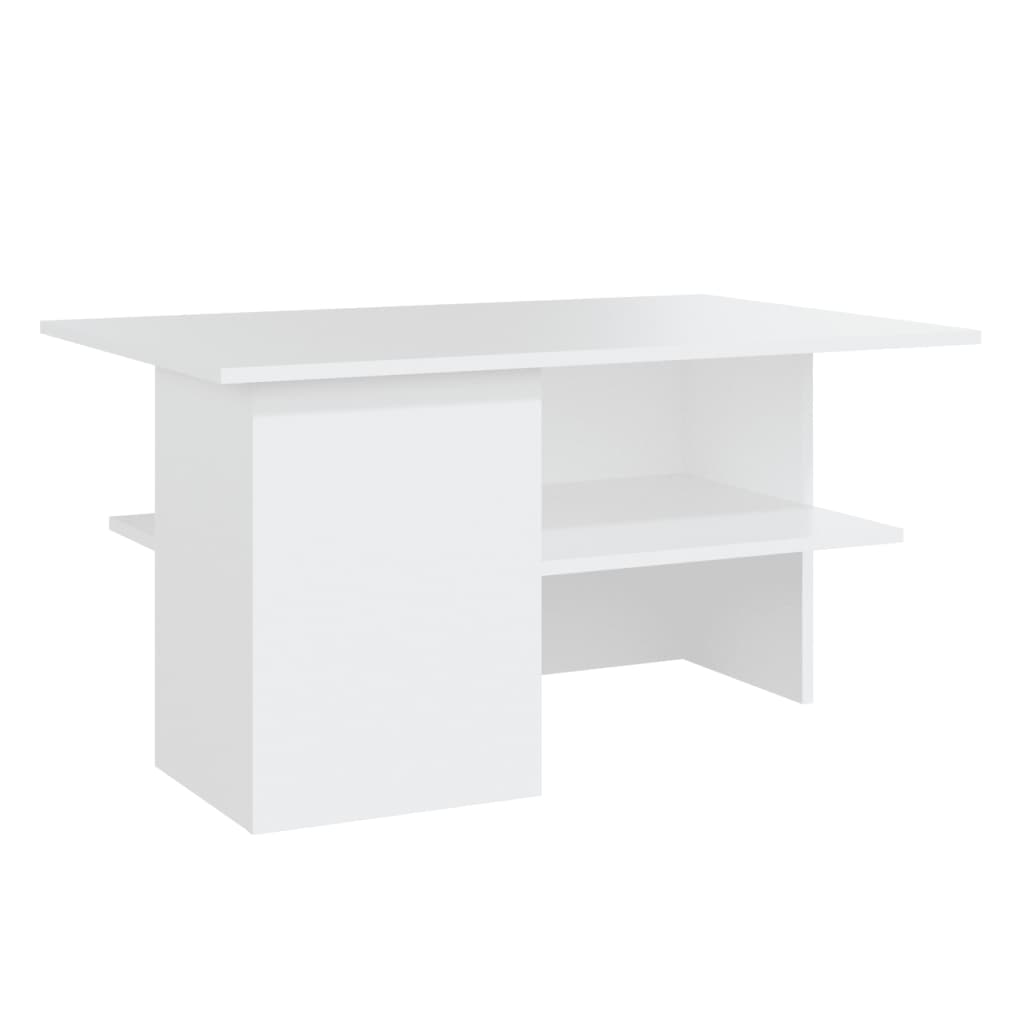 NNEVL Coffee Table White 90x60x46.5 cm Chipboard-1