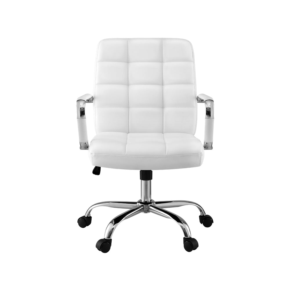 NNEDSZ Artiss Office Chair Seat PU Work Computer Desk Chairs-2